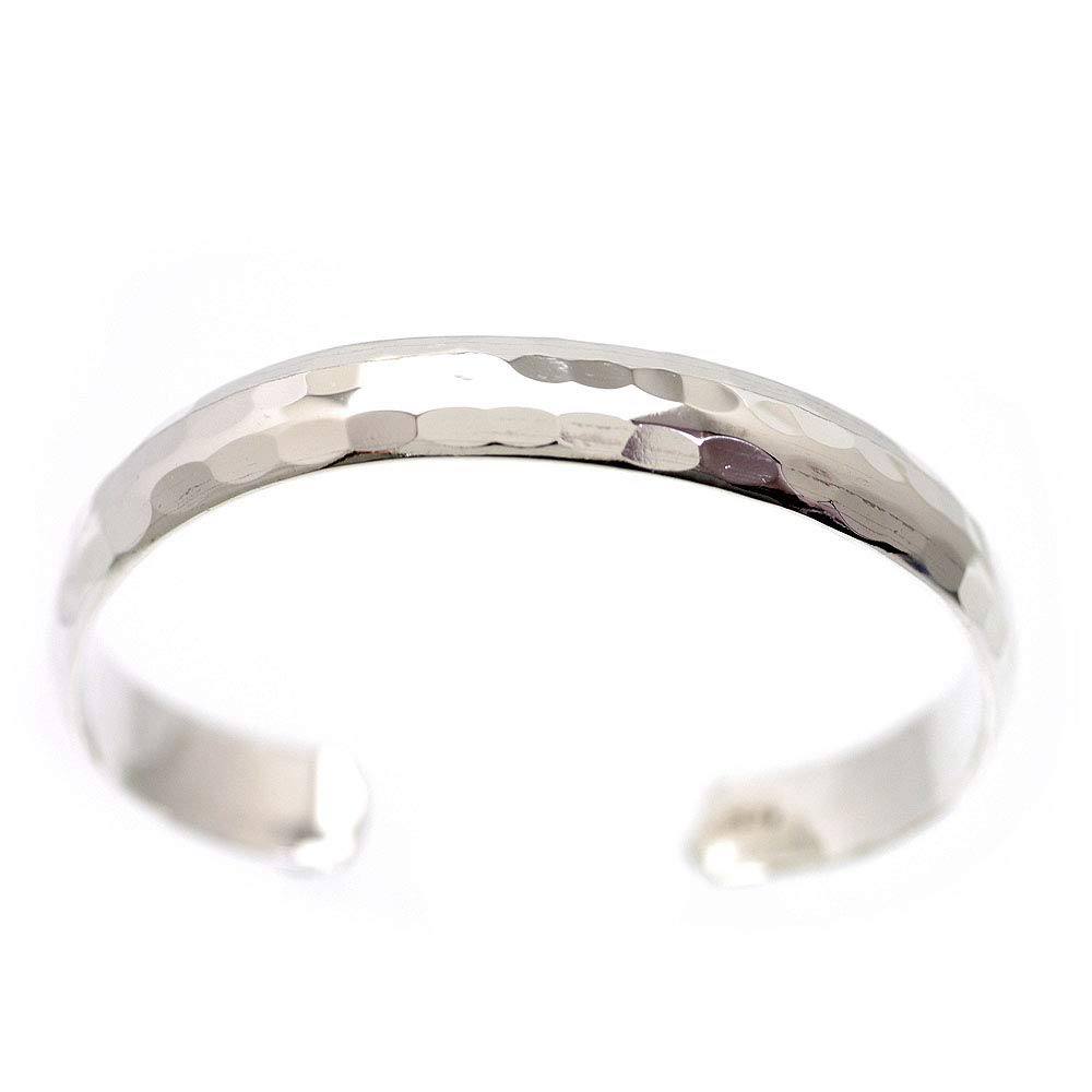 Серебряный браслет 925 пробы с чеканкой для мужчин 10 мм [Silver One], ширина c4, простой,