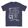 Stars Treks Next Generation USS Enterprise Schematics T Shirts Mens  Pure Cotton TShirts Tee Shirt Short Sleeve Plus Size