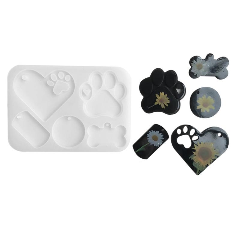Claw Heart Bone Silicone Mold Epoxy Resin Mold Jewelry Pendant Tools Plaster Crafts Making Supplies -stick