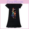 Энканто Детская Ночная Сорочка Платье из Ледяного Шелка Мягкий и Безопасный Материал для Комфортного Сна