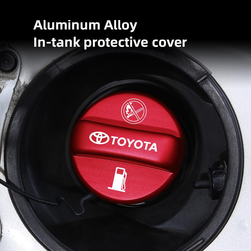 OKBY5 Car Oil Tank Protect Cover Refuel Fuel Tank Cap Accessories For Toyota Gazoo Racing TRD CROWN Corolla Yaris Chr Auris Rav4 Prius