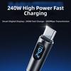 Type-C to Type-C 240W Super Charging Cable LCD Dynamic Display Charging Cable Adapter