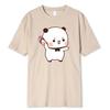 Lovely Bubu Is Throwing Flip-flops At Dudu Since He Teases Bubu T Shirt Bear Tshirt Kawaii Male Clothes Tops Graphic Shirt