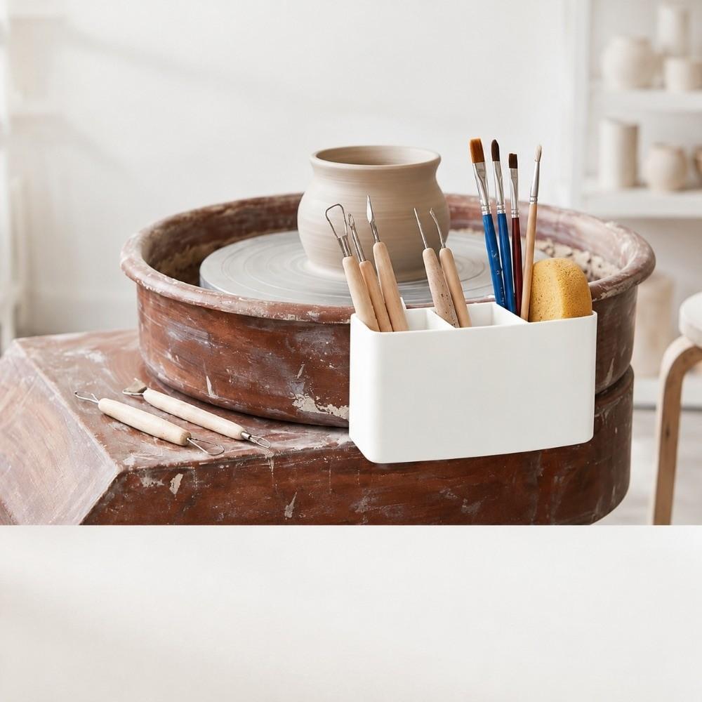 3 Slots 3 Slots Adjustable Slot Tool Holder Clay Sculpting Tool Stand Pottery Enthusiast