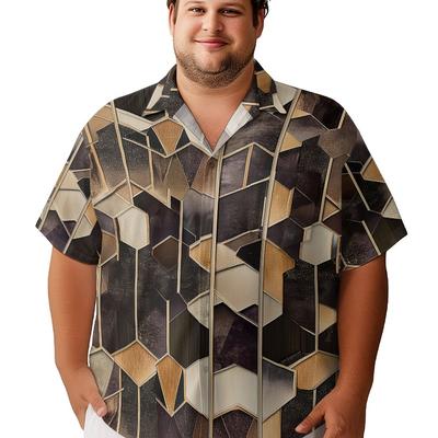 Мужская повседневная рубашка с принтом, уличная одежда в стиле хип-хоп, свободная и удобная мода с короткими рукавами для лета и осени.