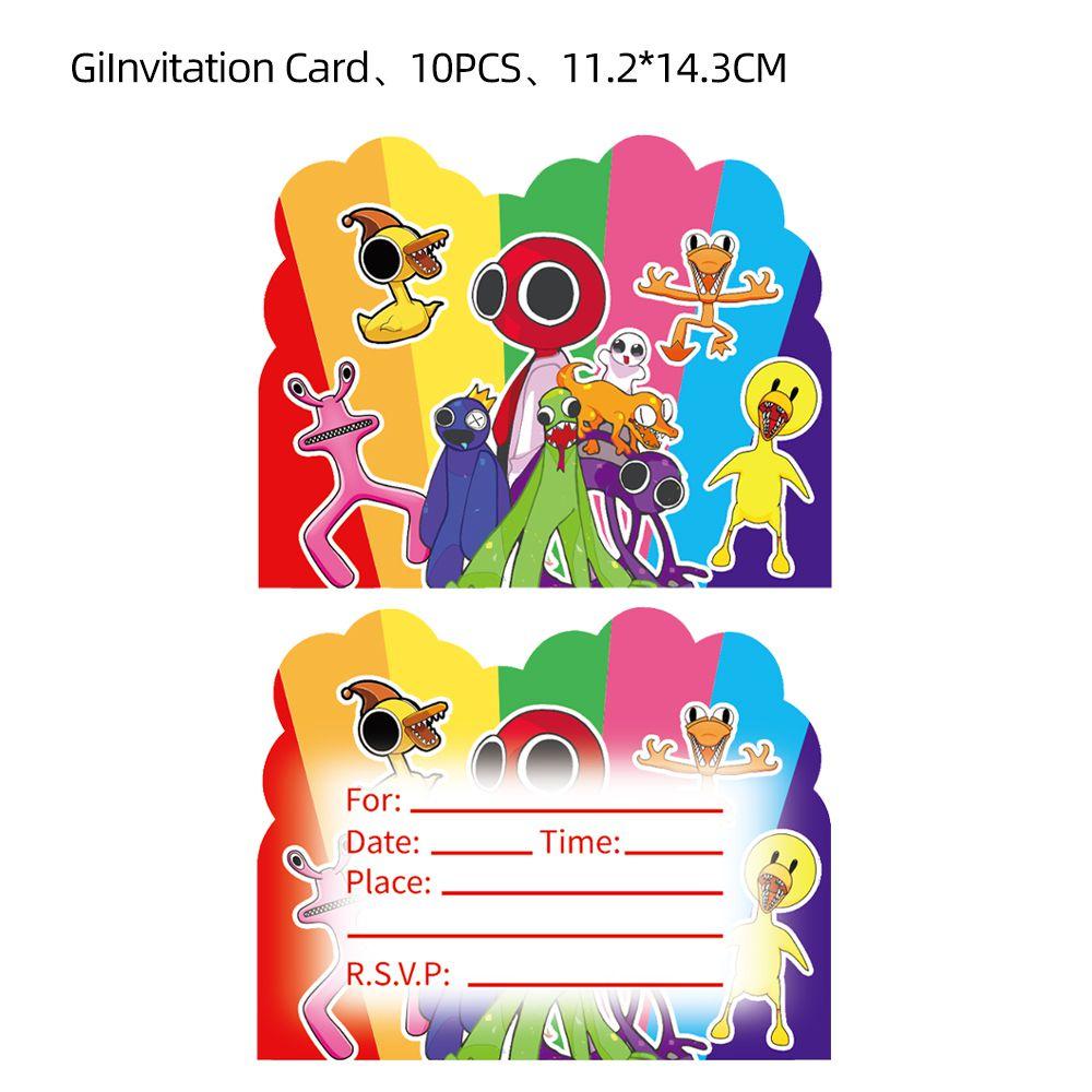 Праздничные принадлежности Roblox Rainbow Friends для незабываемого празднования дня рождения