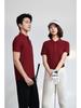 Solid Color T-Shirt Summer Women's and Men's Lapel Short Sleeve YG-258/256