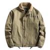 Winter Pilot Jacket Men's Padded Jacket Lapel Tooling Jacket Piled and Thickened Military Padded Jacket