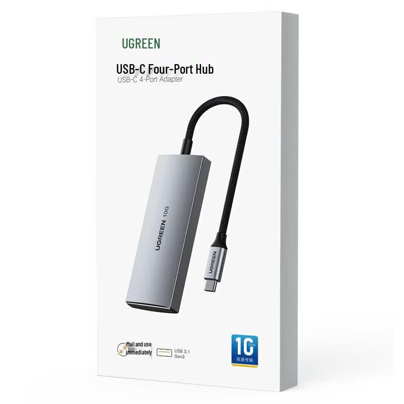 Ugreen USB 3.2 Type-C на 4-портовый USB 2.0 концентратор данных
