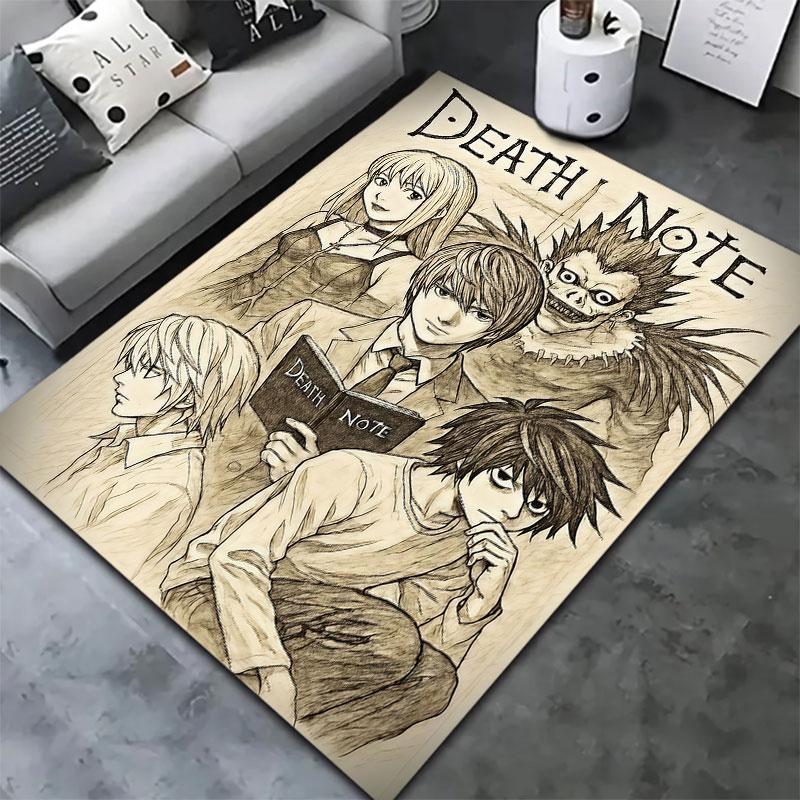 Ковер Коврик Death Note для Гостиной Спальни Дома Декора Дивана Детской Игровой Нескользящий Коврик для Пола