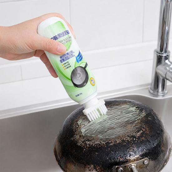 2Pcs Black Stain Remover, Deep Cleaning Heavy Duty Pot Cleaner, Stainless Steel Easy Use Pan Cleaner, Black Spot Cleaning Kit for Pots Pans,