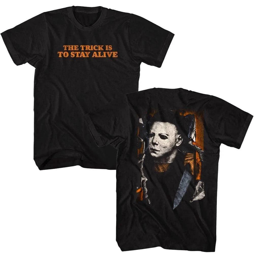 Halloween Trick is to Stay Alive Men's T Shirt
