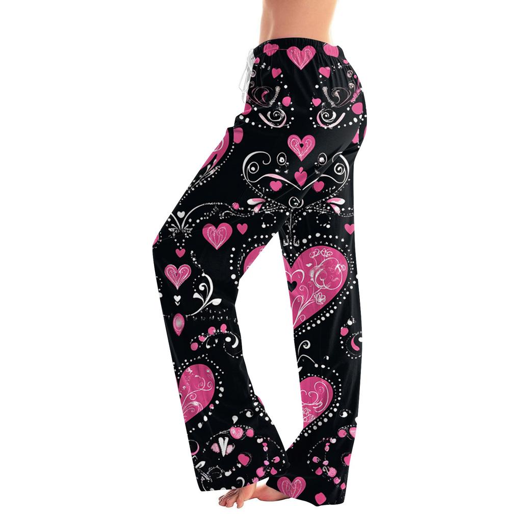 Женские модные свободные повседневные брюки с принтом