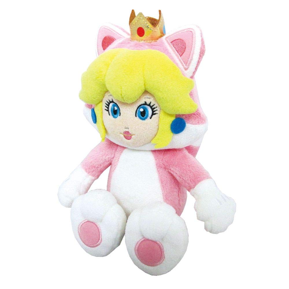 Sanei Boeki Super Mario 3D World Neko Peach (S) W11 X D8 X H22.5cm Stuffed Toy