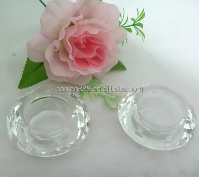 Crystal Tealight Holders | Handmade Diamond Votive for Home Decor