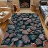 1 шт. Ковер с принтом каменных блоков для спальни, гостиной, прикроватный, под диван, напольный коврик, современный домашний декор, ковер, большой размер