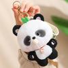 Cuddly Panda Plush Keychain Stuffed Bubble Blowing Designs Gifts Collectible