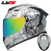 LVS Full Face Motorcycle Helmet Dual Visor Winter Motorbike Men Women