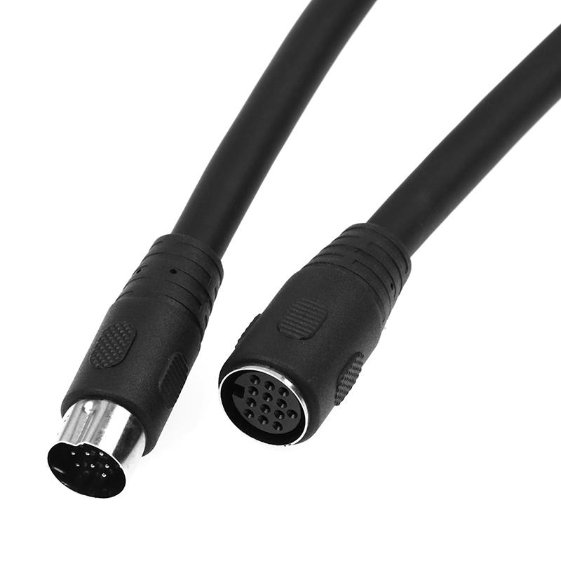 Din 13Pin Cable Male To Female 13-Pin Extended Cable, Large 13P Cable 1M