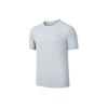 SAUCONY Letter Pattern Moisture-Wicking Breathable Crew Neck Short Sleeve T-Shirt Unisex T-Shirts Light-Gray-Green SC2249105A-GR15