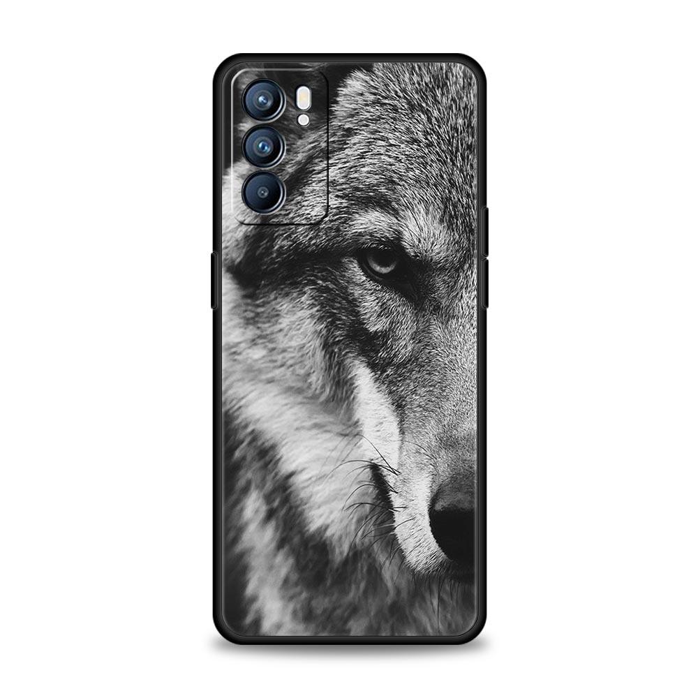 The Wolf Phone Case For Oppo Reno8 Reno7 Reno6 Pro A54 5G Find X6 X5 A53 A52 A9 A15 A95 A17 A16 A76 A74 A57 A31 Cover