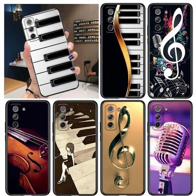 Музыкальная гитара Love для Samsung Galaxy S21 Ultra Plus Note 20 10 9 8 S10 S9 S8 S7 S6 Edge Plus, черный чехол для телефона