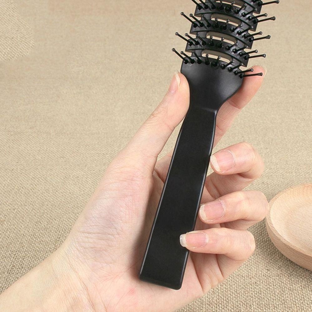 Plastic Detangling Vent Brush Professional Massage Ribs Hair Comb Anti-static Heat Comb  Men/Boy