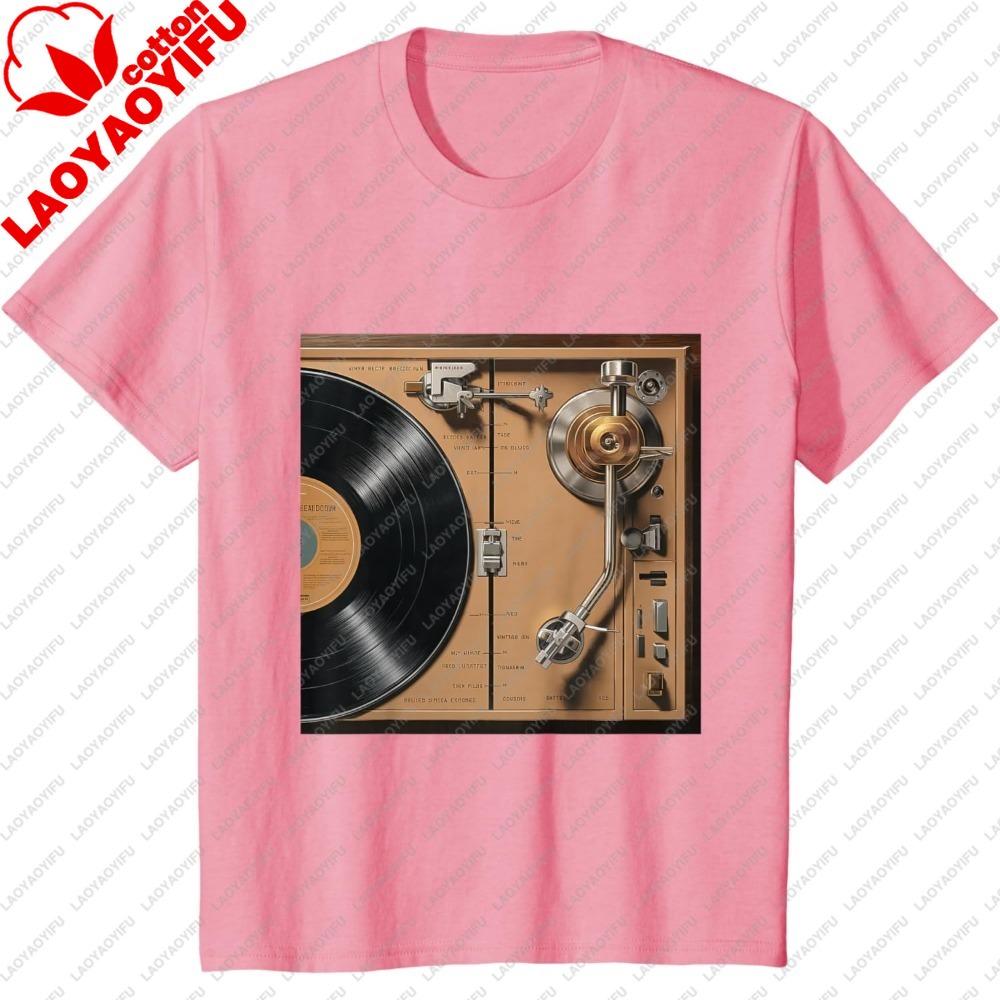 Old School Hip Hop Vinyl Record Turntable Anatomy TShirt Oversized T Shirt Anime Clothes Harajuku Unisex Clothing