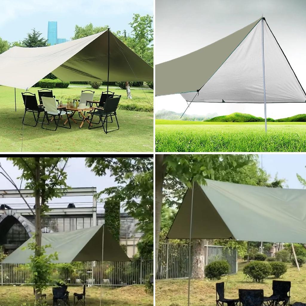 YAPJEB Водонепроницаемый кемпинговый УФ 2000 мм Водонепроницаемый солнечный тепловой УФ компактный спортивный чехол для хранения в комплекте х 5 брезент, брезент, палатка, тент, защита, сопротивление,