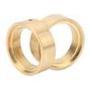 2Pcs RC Counterweight Wheel Ring Brass High Strength Gold RC Internal Beadlock Ring for FMS 1/24 FCX24