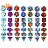 Polyhedral Dice Set for RPG Dungeons - 7Pcs/Set, Logic Ability, Vibrant Color, Double-Colors Polyhedral Game Dice