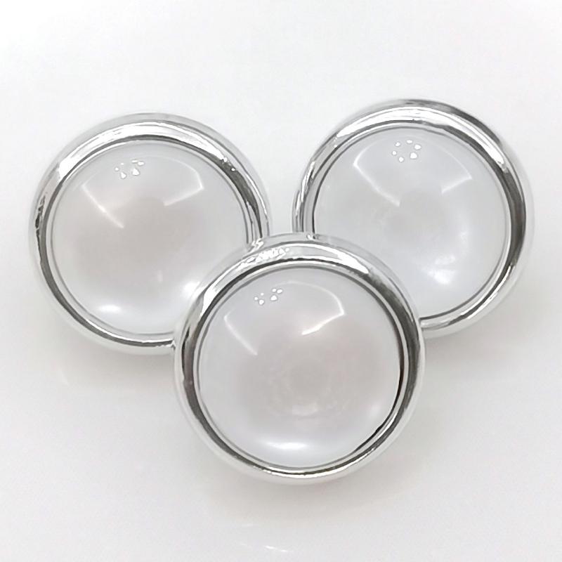 10PCS Beautiful Shank Buttons Round Gold Color Pearlized Shank Buttons Woman's Blouse Coat Clothes Accessories