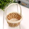 Woven Flower Basket Hand-Held Basket Wedding Party Decorative Basket