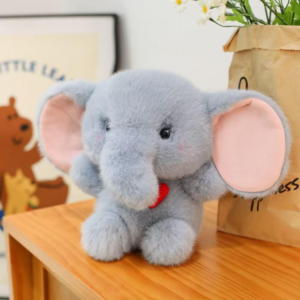 Heart Rabbit Elephant Raccoon Pig Plush Doll Cute Animal Pillow Kids Kidsroom Gift
