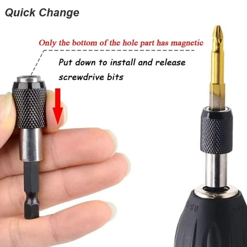 3Pcs/Set Quick Transfer Hexagonal Screwdriver Extension Rod Sleeve Extension Rod Tool Accessories