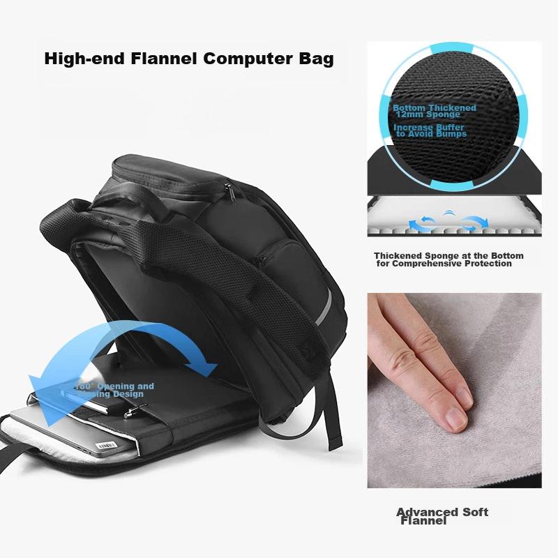 Jingdong Jingzao Travel Bag, Sport Backpack, Large Capacity, Expandable, Laptop Bag, Black