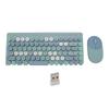 Беспроводная клавиатура и мышь Combo 86 клавиш с USB-приемником Gaming Mixed Color Retro Plug and Play для