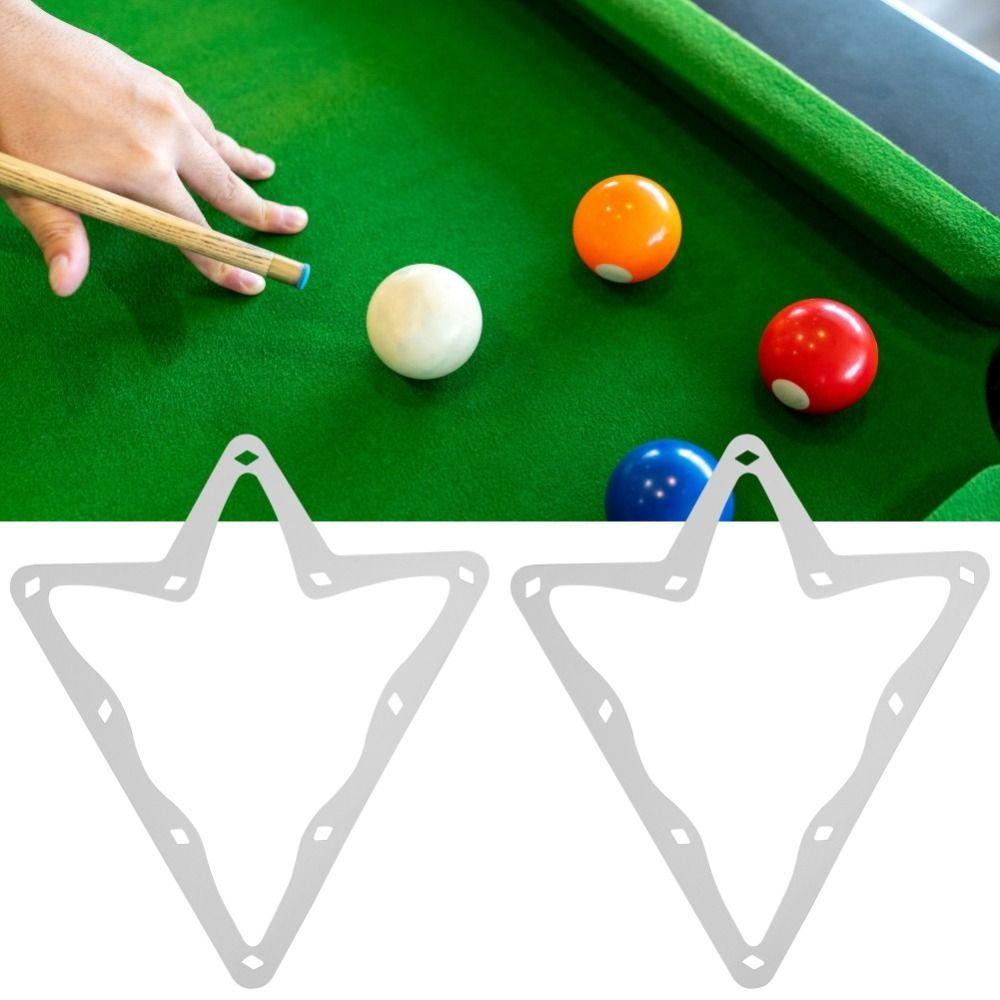6Pcs White Pool Rack Sheet Smooth Surface Ball Rack Sheet Positioning Rack  Pool Table Use
