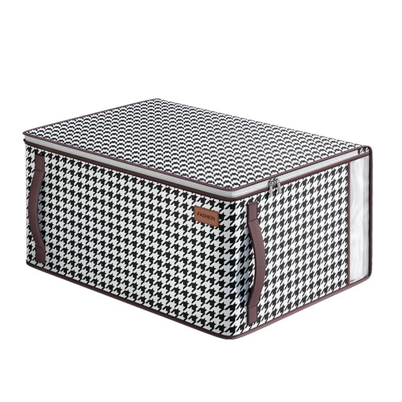 Большой прозрачный складной тканевый органайзер для гардероба - Корзина для хранения одеял и одежды повышенной вместимости