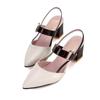 2023 Sandals Women's Summer New Pointy Chunky Sandals Large Size Women's Fashion Woman Shoes
