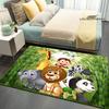 Jungle Animal Print Carpet Children's Carpet Photography Props Carpet Living Room Bedroom Balcony Non-slip Floor Mats