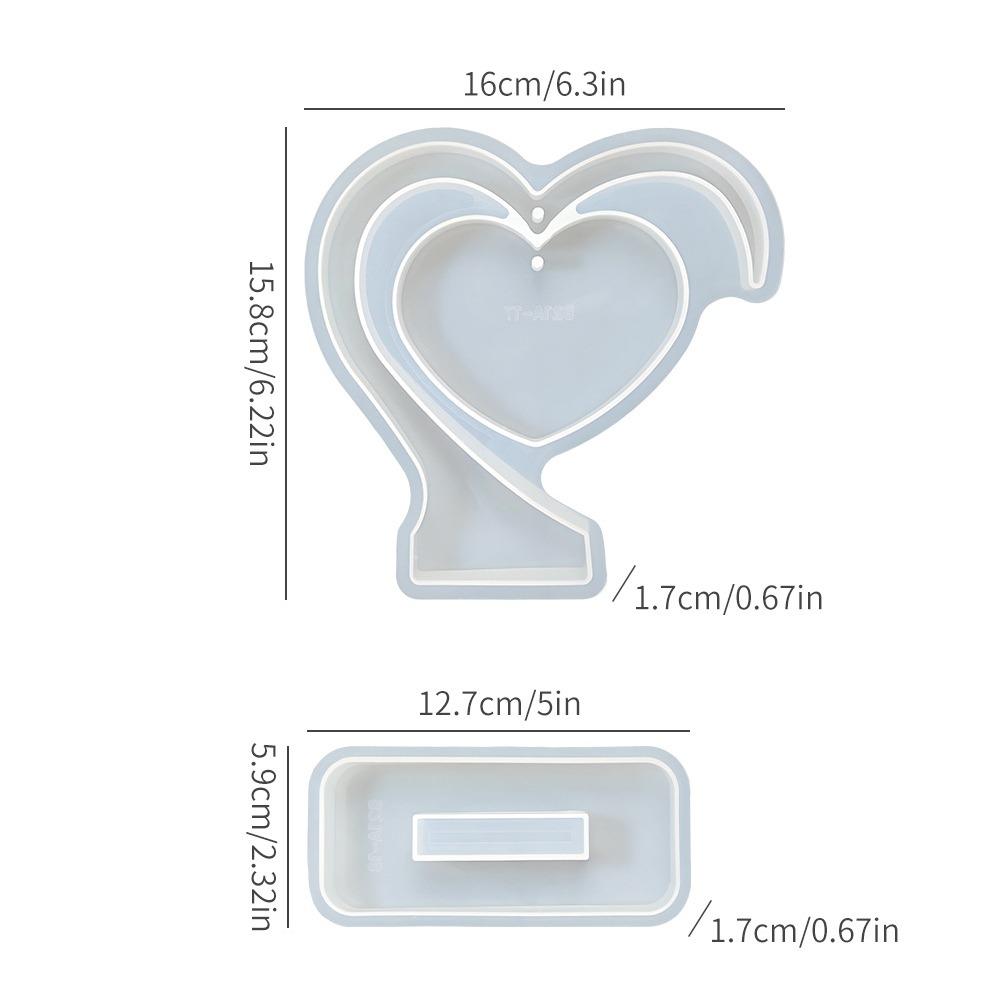 3D Picture Display Holder Heart Shape Photo Frame Mold New Picture Frame Mold  Home Decor