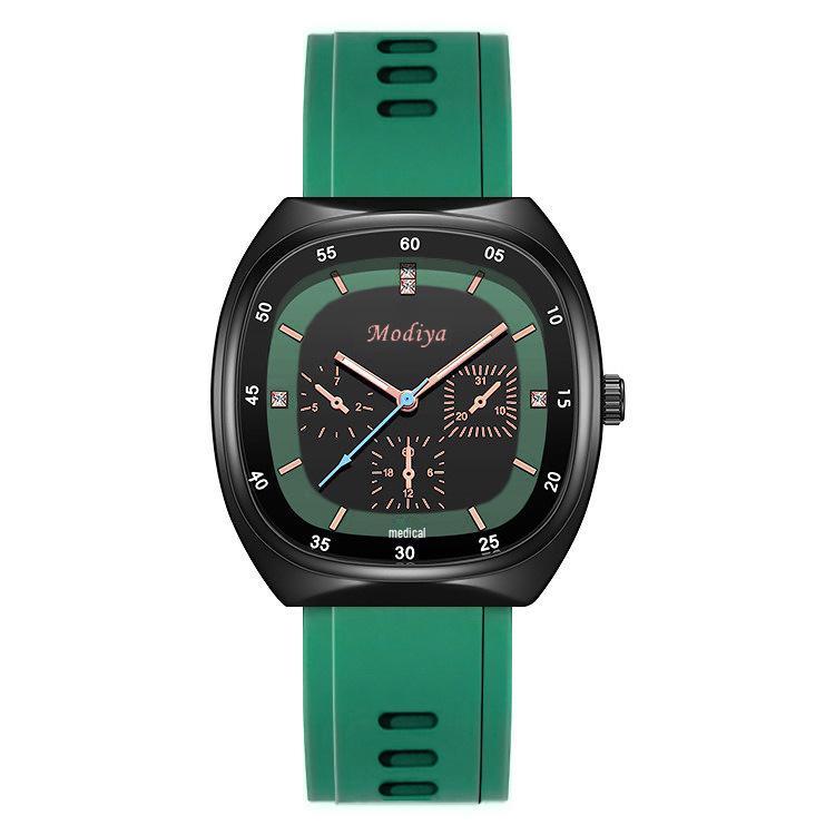 Женские кварцевые часы с высококачественным силиконовым ремешком