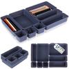 Graphite Modular Drawer Organizers 8-Pack