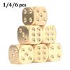 1/4/6 шт. латунные кубики из чистой меди, твердые кубики для ночного клуба, бара, многосторонние акриловые кубики, креативные многогранные игральные кости для маджонга