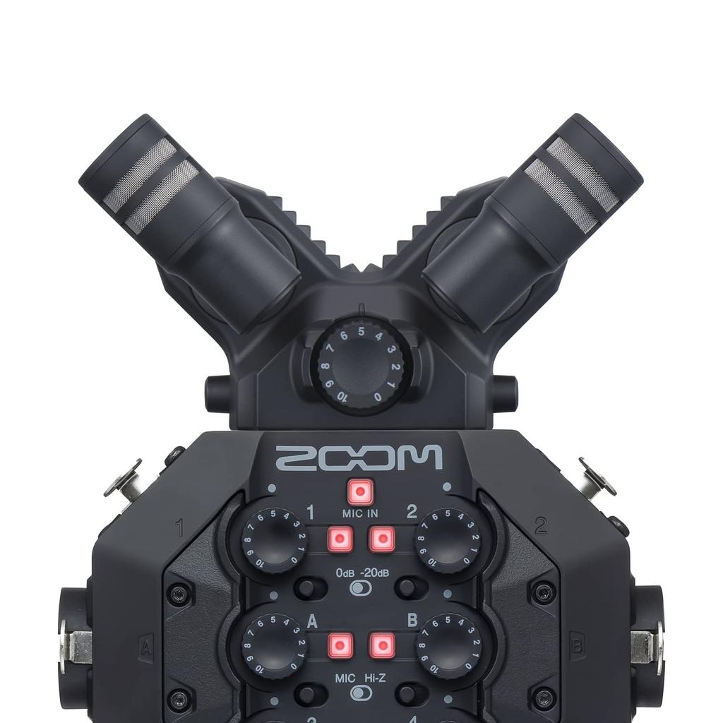 Zoom Stereo Microphone Capsule XY-AB Method for H8Q8n-4K Black XAH-8