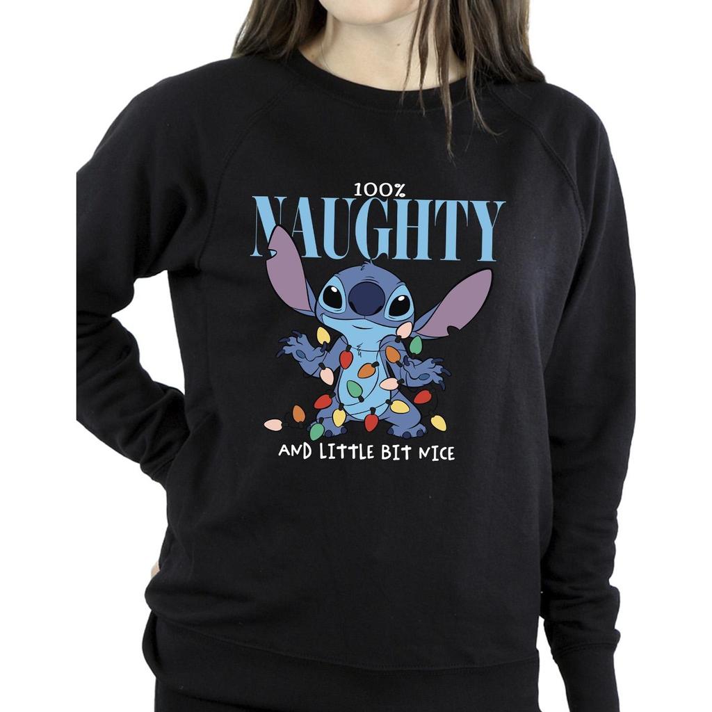 Disney Womens/Ladies Lilo & Stitch Naughty & Nice Sweatshirt