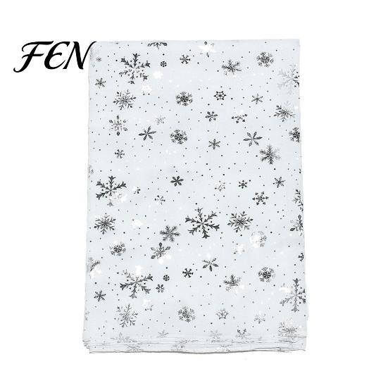 Versatile Winter Shawl Glitter Sparkly Foil Snowflake Print Scarf for Women, Christmas Polka Dot Wrap Theme Wrap, Fall Lightweight Soft Cozy Party