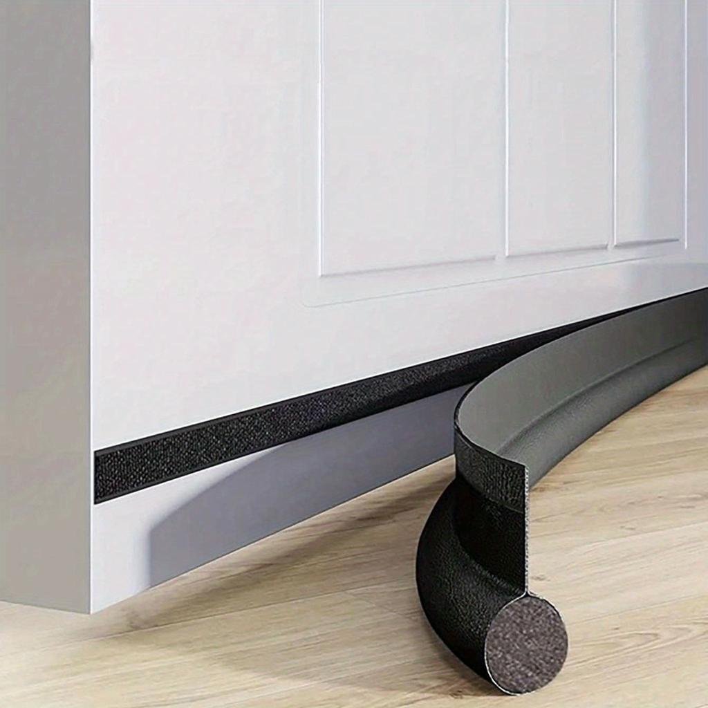 1 шт. Уплотнительная полоса для нижней двери, регулируемый уплотнитель, стопор сквозняка под дверью, пенопластовый блокиратор с одной стороны, защищающий от холода, уплотнитель