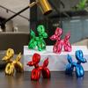 Creative Electroplating Mini Balloon Dog Desktop Small Ornaments Living Room Wine Cabinet Office Home Decoration Simple Furnishings